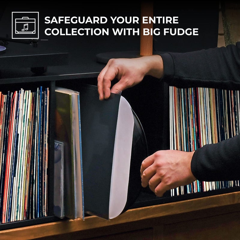 Big Fudge 12" Vinyl Record Sleeves - Inner Sleeves 50 Pack - Heavyweight Acid Free Paper Vinyl Covers - Accessories Protect LP Albums from Dust, Dirt & Scratches - Image 5